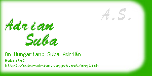 adrian suba business card